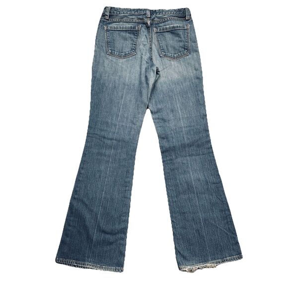 Gap Original Flare Jeans 8 (29 x 31.5) Blue Mid Rise Denim Stretch Womens Vtg - Picture 3 of 9